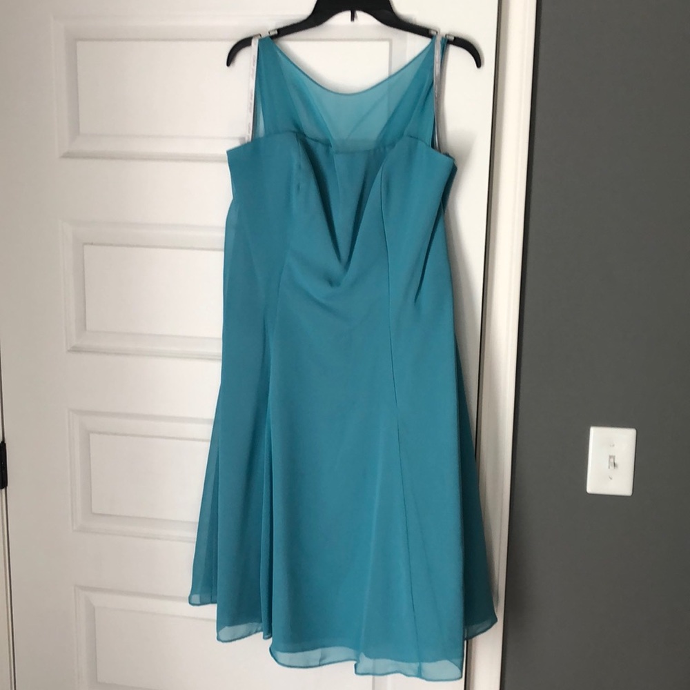 Stunning teal button back dress